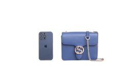 GUCCI INTERLOCKING DOLLAR SMALL BLUE
