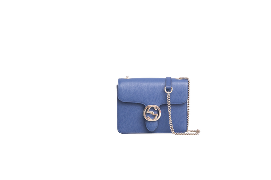 GUCCI INTERLOCKING DOLLAR SMALL BLUE