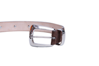 KHAITE BELT BENNY WITH STUDS-SILVER BUCKLE COFFEE