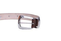KHAITE BELT BENNY WITH STUDS-SILVER BUCKLE COFFEE