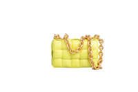 BOTTEGA CASSETTE CHAIN BAG LIME GREEN