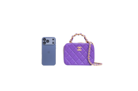 CHANEL MINI VANITY CHAIN PURPLE