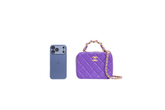 CHANEL MINI VANITY CHAIN PURPLE