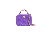CHANEL MINI VANITY CHAIN PURPLE