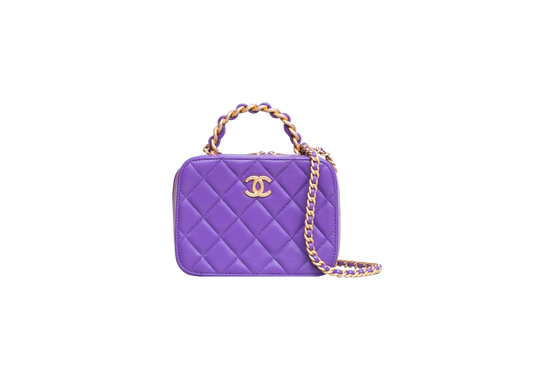 CHANEL MINI VANITY CHAIN PURPLE