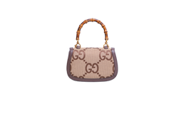 GUCCI BAMBOO 1947 JUMBO GG SMALL BEIGE/BROWN