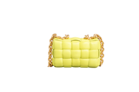 BOTTEGA CASSETTE CHAIN BAG LIME GREEN