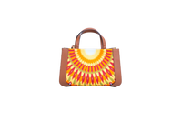 VALENTINO VLOGO SIGNATURE CANVAS SHOPPER MULTICOLOR EMBROIDERED