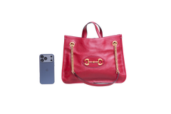 GUCCI HORSEBIT 1955 TOTE LEATHER RED