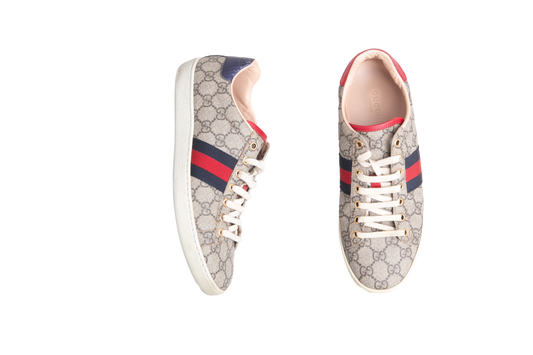 GUCCI SNEAKER GG ACE SUPREME BEIGE 37 1/2 BR