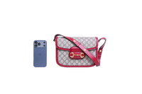 GUCCI HORSEBIT 1955 MEDIUM GG SUPREME RED