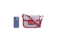 GUCCI HORSEBIT 1955 MEDIUM GG SUPREME RED