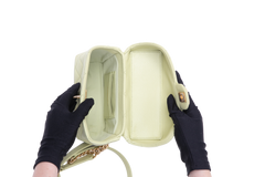 CHANEL VANITY CASE GREEN CAVIAR LEATHER