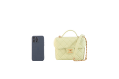 CHANEL VANITY CASE GREEN CAVIAR LEATHER