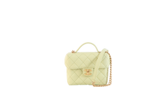 CHANEL VANITY CASE GREEN CAVIAR LEATHER