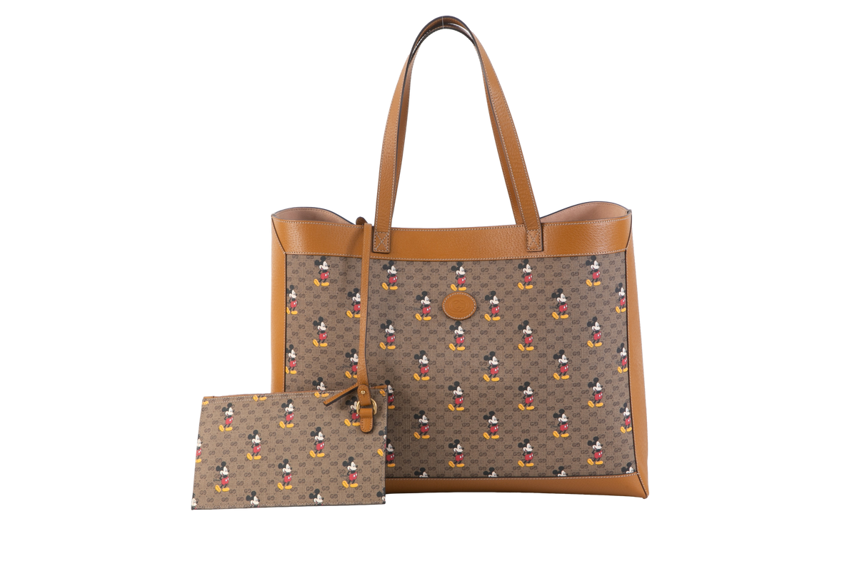 GUCCI MICKEY TOTE BAG CARAMEL Troca de Luxo