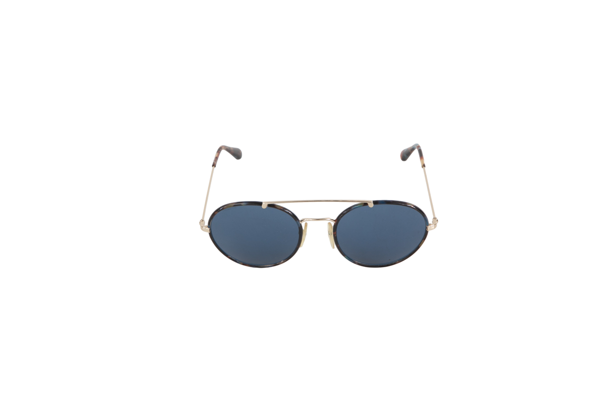 PRADA OCULOS SPR53 ROUND TURTLE BLUE