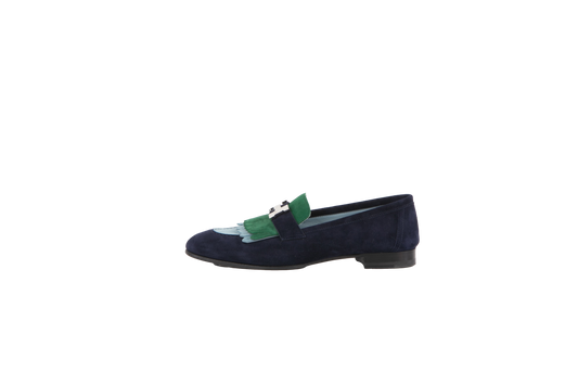 HERMÈS MOCASSIM ROYAL MULTICOLORE MARINE