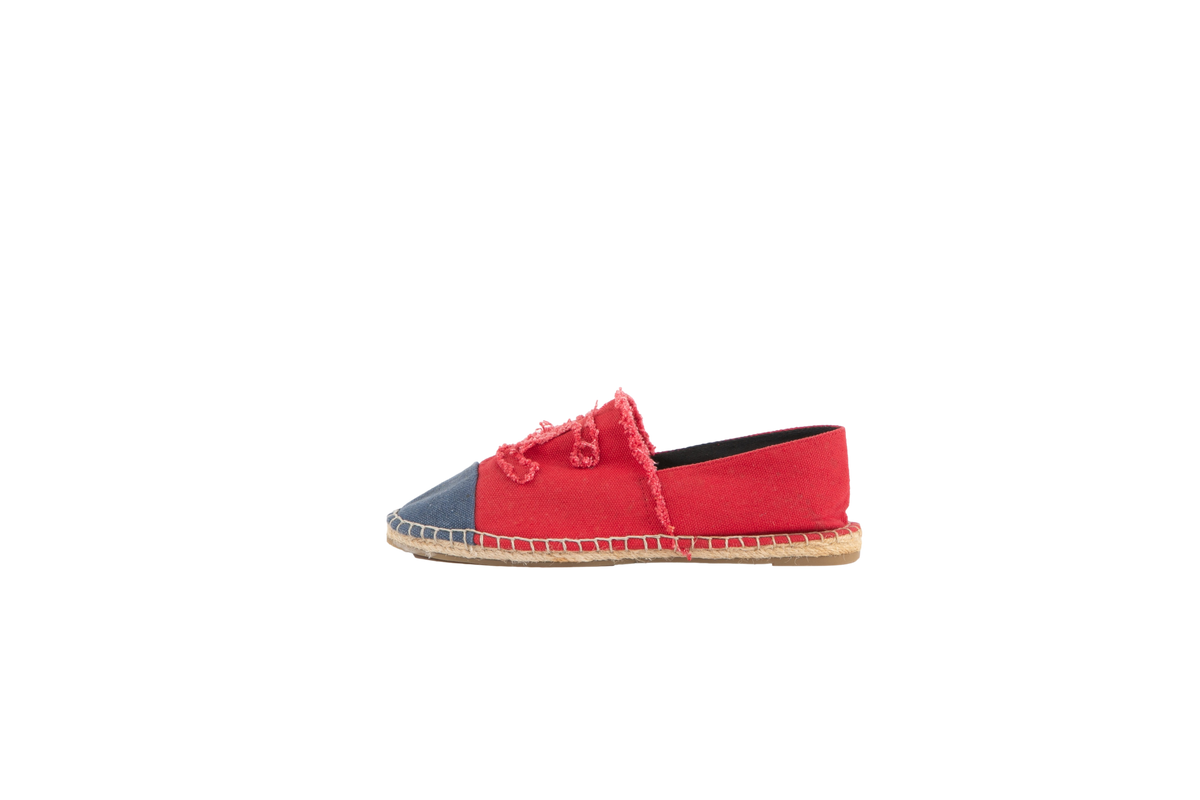 CHANEL ESPADRILLE RED - 37 BR