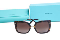 TIFFANY & CO SQUARE TORTOISE T LENSES GRADIENT BROWN