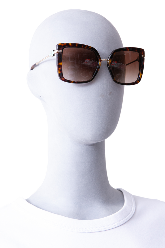 TIFFANY & CO SQUARE TORTOISE T LENSES GRADIENT BROWN