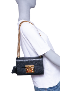 GUCCI PADLOCK GUCISSIMA SMALL BLACK