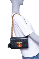 GUCCI PADLOCK GUCISSIMA SMALL BLACK