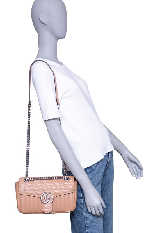 GUCCI GG MARMONT ARIA SMALL BEIGE