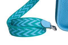 HERMÈS MINI EVELYNE CLEMENCE TURQUOISE