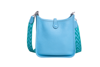 HERMÈS MINI EVELYNE CLEMENCE TURQUOISE