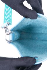 HERMÈS MINI EVELYNE CLEMENCE TURQUOISE
