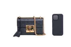 GUCCI PADLOCK GUCISSIMA SMALL BLACK