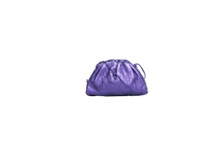 BOTTEGA MINI POUCH IN CRUSHED PURPLE METALLIC