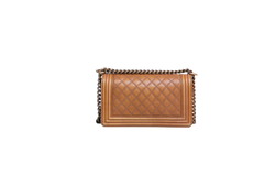 CHANEL SHOULDER BAG BOY MEDIUM 2014 CAMEO