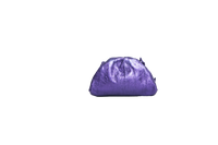 BOTTEGA MINI POUCH IN CRUSHED PURPLE METALLIC