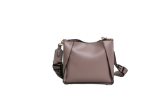 STELLA MCCARTNEY ECO ALTER NAPPA PERFORATED MINI DARK TAUPE