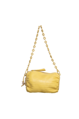 DESAPEGO MARIA VICTORIA TINOCO LOEWE BRACELET BAG IN PLEATED NAPPA YELLOW
