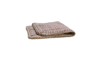 STELLA MCCARTNEY WOVEN BOUCLE FOLD OVER FALABELLA METALLIC