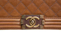 CHANEL SHOULDER BAG BOY MEDIUM 2014 CAMEO
