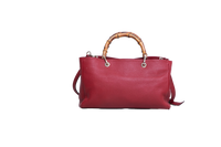 GUCCI TOTE LARGE SHOPPER BAMBOO HANDLE RED