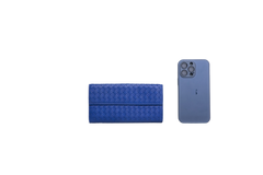 BOTTEGA WALLET LONG INTRECCIATO ROYAL