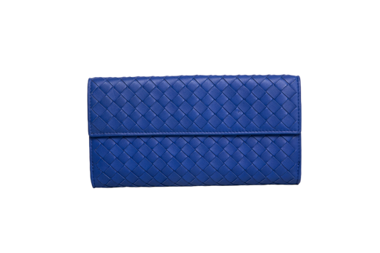 BOTTEGA WALLET LONG INTRECCIATO ROYAL