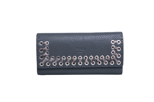 FENDI WALLET LONG SELLERIA GRAY