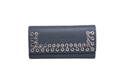 FENDI WALLET LONG SELLERIA GRAY