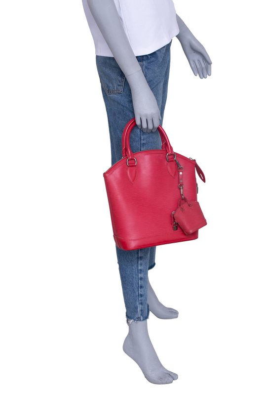 LV EPI LOCKIT VERTICAL BAG RED