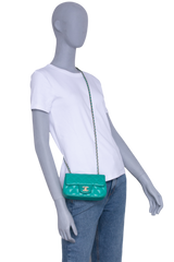 CHANEL EXTRA MINI SF LAMBSKIN GREEN