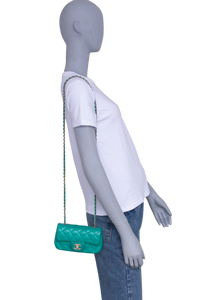 CHANEL EXTRA MINI SF LAMBSKIN GREEN