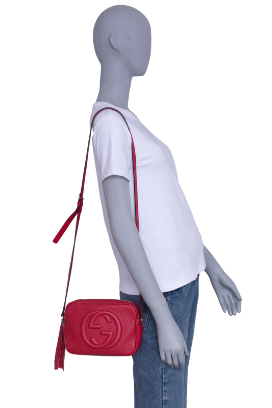 GUCCI SOHO DISCO BAG RED
