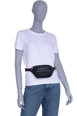 GUCCI POCHETTE LOGO PRINT SMALL BLACK