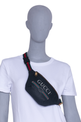 GUCCI POCHETTE LOGO PRINT SMALL BLACK